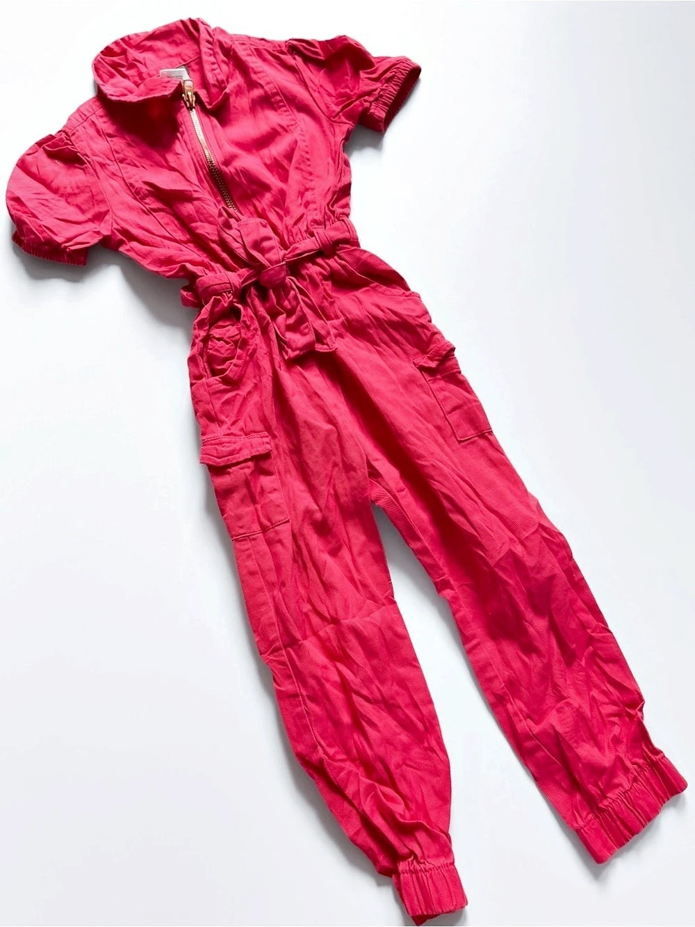 Vince Camuto Pink Utility Jumpsuit